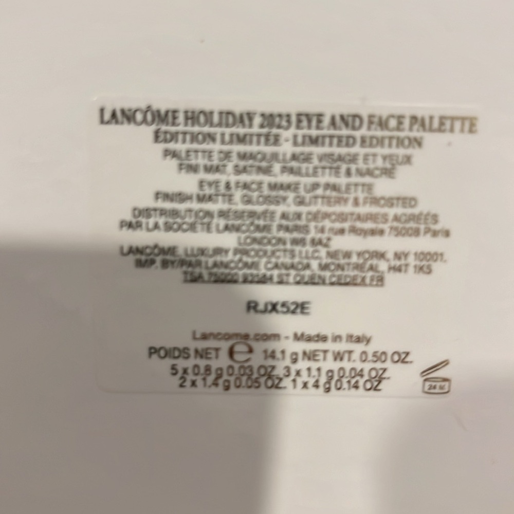 Lancome Eye and Face Palette- 10 eye shows and 1 blush NWT - Picture 5 of 7
